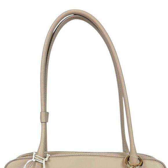 NEW ISADORA 4028 Made in Italy Leather Beige Baguette Shoulder Bag Capsule Chic - Picture 11 of 14